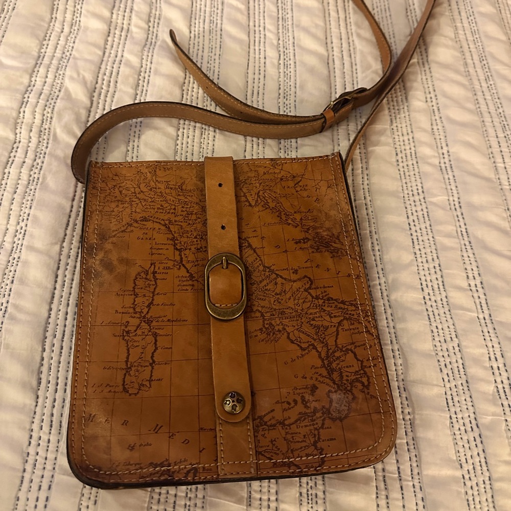 Patricia Nash Map Of Italy Leather Crossbody